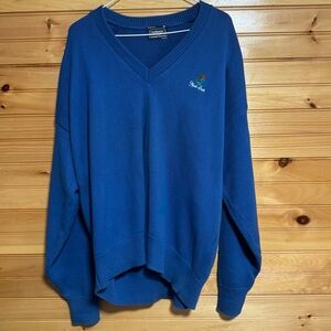 Vantage Custom Classics Marsh Creek Blue Cotton Golf Sweater XL